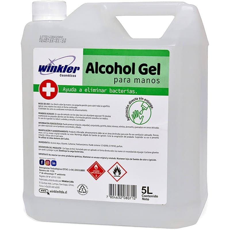 Gel Alcohol WK-117I Incoloro 100ml Flip Top